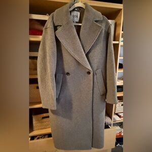 COS oversized wool coat in grey.